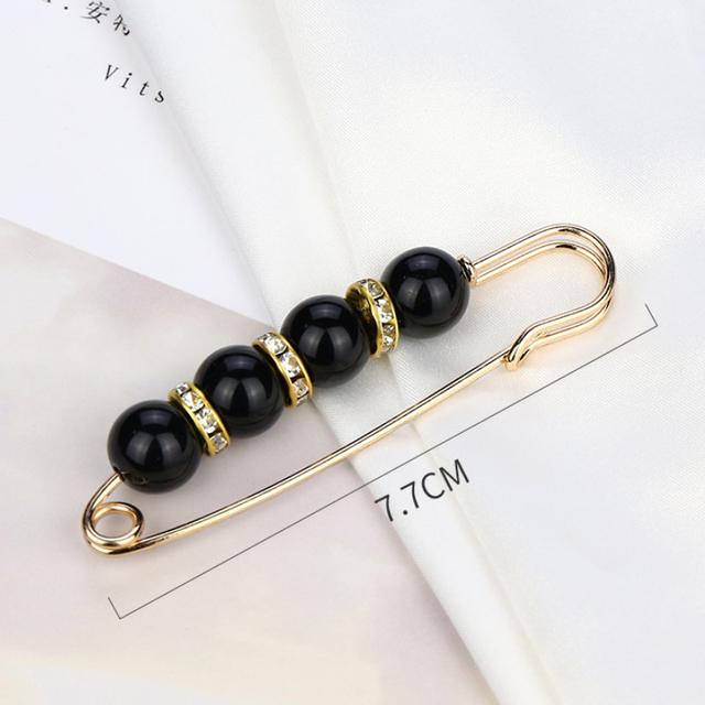 

Новые аксессуары для булавки на поясе, пряжка для шарфа, жемчуг, кристалл, золотистый цвет, брошь, утягивающая талию, застежка, анти-открытая безопасная булавка