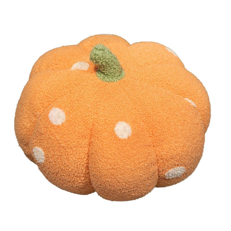 Special-shaped vegetables colored Halloween throw pillow pumpkin pillow macaron color toy polka dot home decoration cute