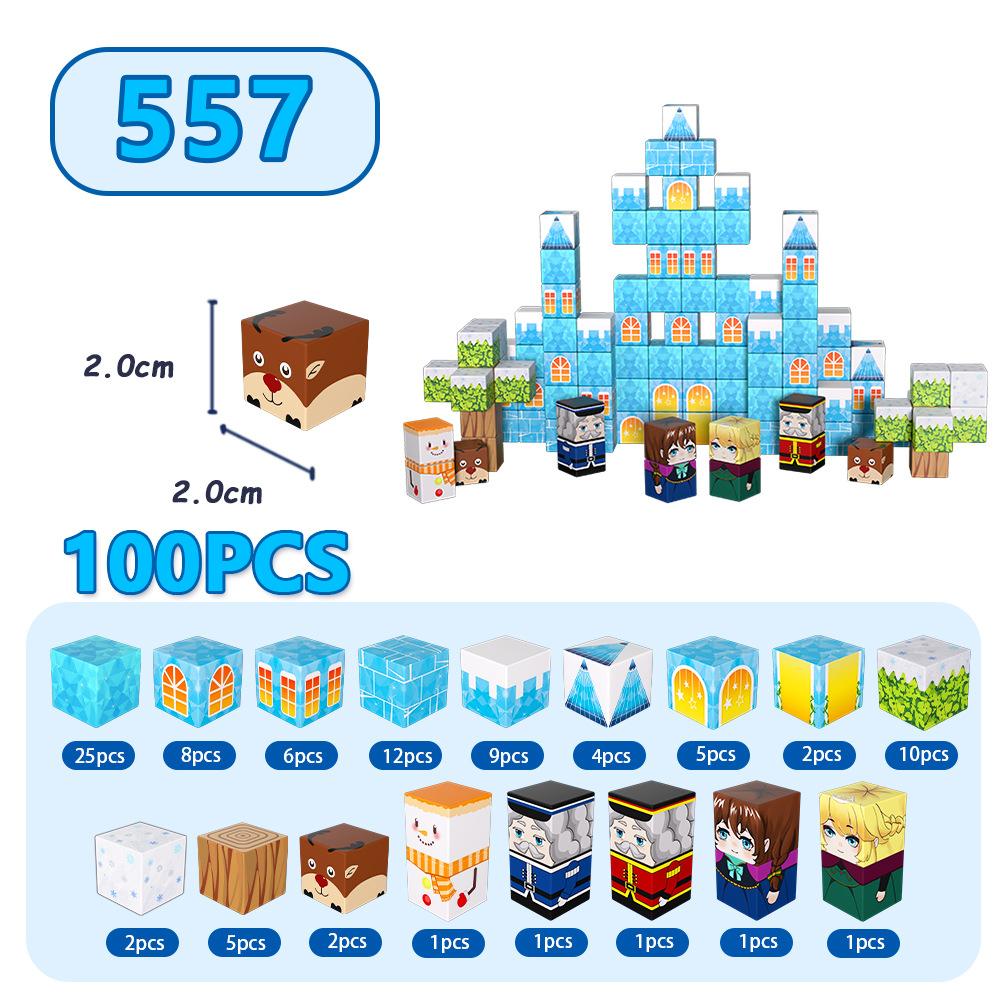 

Мой Магнитный Мир Квадратный Магнитный Железный Магнитный Железный Присоска Камень Строительные Блоки Мини Детский Подарок Развивающие Собранные Игрушки для Мальчиков синий