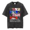 Vintage Washed Bocchi The Rock Ijichi Nijika Yamada Ryo Gotoh Hitori Kita Ikuyo Tshirt Kessoku Band Print T-shirt Men Women Tees