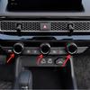 Dashboard Console Air Condition Knob Black Trim For Honda Civic