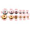 20/50Pcs 3-10mm Gold Color Stainless Steel Round Flat Crimp End Bead End Stopper Spacer Beads for DIY Jewelry Making Accessories
