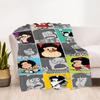 1PC Mafalda Outdoor Blanket Lightweight Flannel, Soft & Warm, All-Season Use for Sofa, Outdoor, Camping, Living Room, Office29