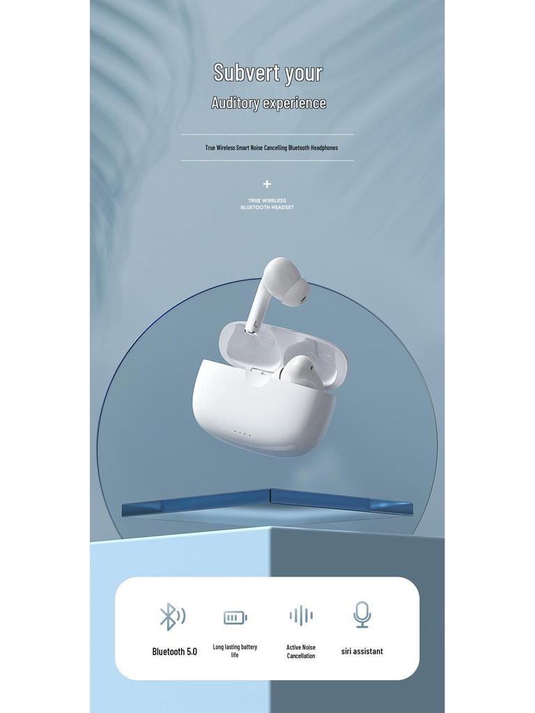 Auricolari Bluetooth Biaz: Compatibile con Apple, Ricarica Wireless, 5.0, Chiamate HD, Riduzione del Rumore, Lunga Durata della Batteria.