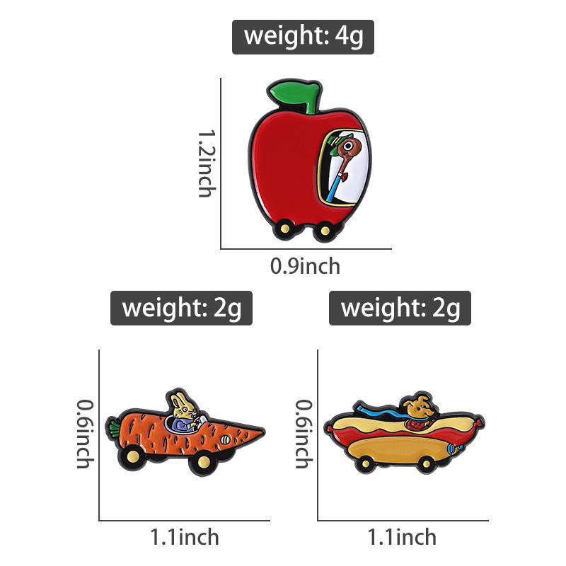 Wurm Niedlich Emaille-Pins Custom Cartoon Animation Broschen Reversabzeichen Kleidung Tier Schmuck Geschenk für Kinder Freunde