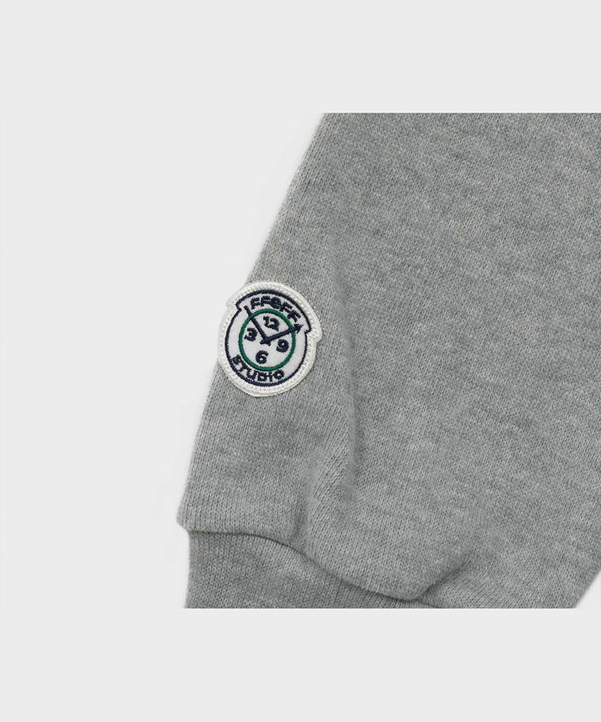 FFEFF STUDIO Face Off Drawing Embroidery Sweatshirt (Melange)