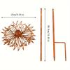 Rustic Metal Bluebonnet Stake Decorative Garden Art Rust Finish Iron Lawn Ornament Outdoor Decorations for Garden Yard Stakes