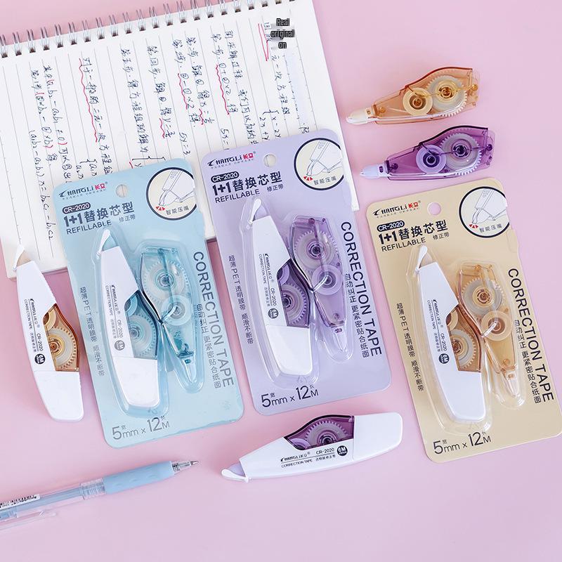 Silent, Refillable, Large Capacity Correction Tape - Durable Student Stationery Correction Tape Refill/Random Color
