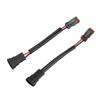 2pcs DT Female to H11 Male Conversion Wire Harness Adapter Waterproof for LED Work Lamp Light Bar