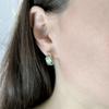 Silver Earrings with Chrysolite 3.267ct (2174431)