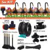 30-5m Free-bend Sprayer System 5/8mm PE Hose Misting Cooling Outdoor Garden Plant Fogging Watering Irrigation Humidification Kit