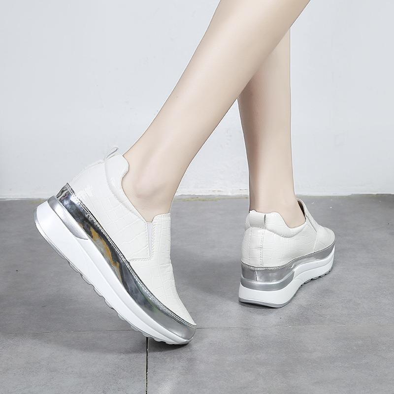 Women's Platform Sports Shoes Autumn Women Designer Shoes Fashion Plus-size Loafers Casual Comfortable Non-slip Vulcanized Shoes