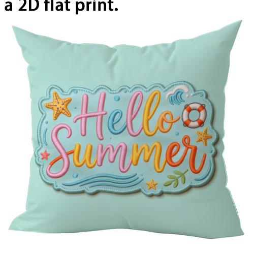 1/4pcs Summer Themed 2D Flat Print Pillow Covers Sofa Bed Cushion Cover Home Bedroom Decoration, 2D Flat Printing