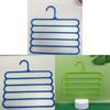 Modern Plastic 5tier Pants Rack With Multiple Storage For Closet Organization