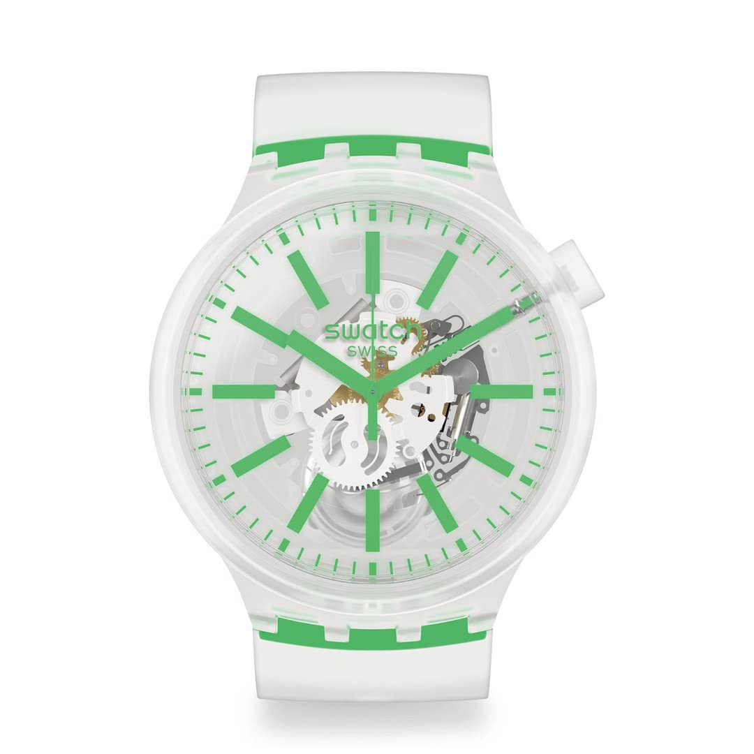 

Наручные часы Swatch Big Bold GREENINJELLY SO27E104, Официальный японский продукт, Прозрачные