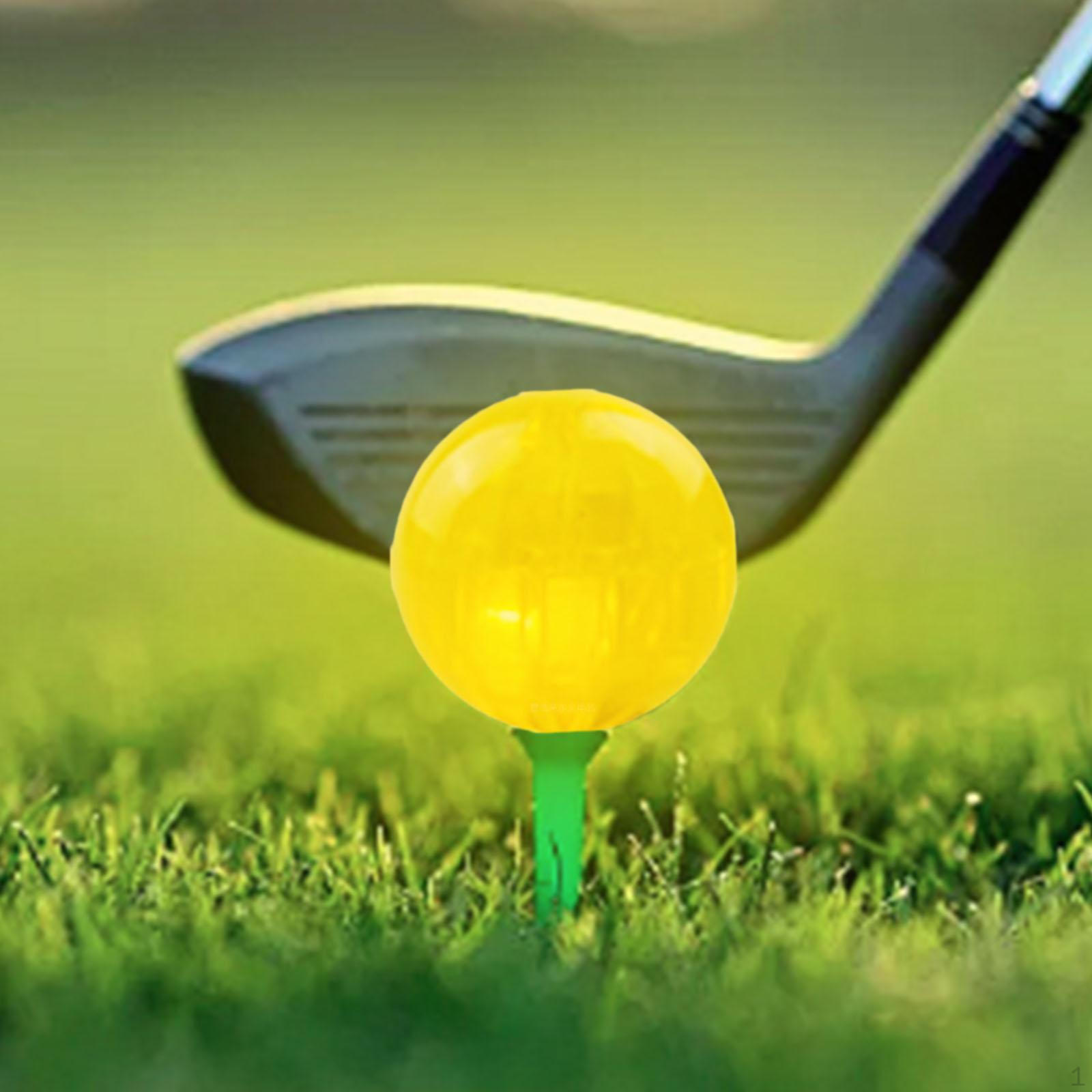 

Светящиеся шары для ночных видов спорта, флуоресцентный светящийся в темноте мяч для гольфа, длинный яркий светящийся жёлтый