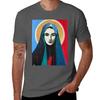 Artist löv akryl pastell Jungfru guld Maria Magdalena olja Maria Madonna ROSSI T-shirt AntiPerspiration Träningstopp
