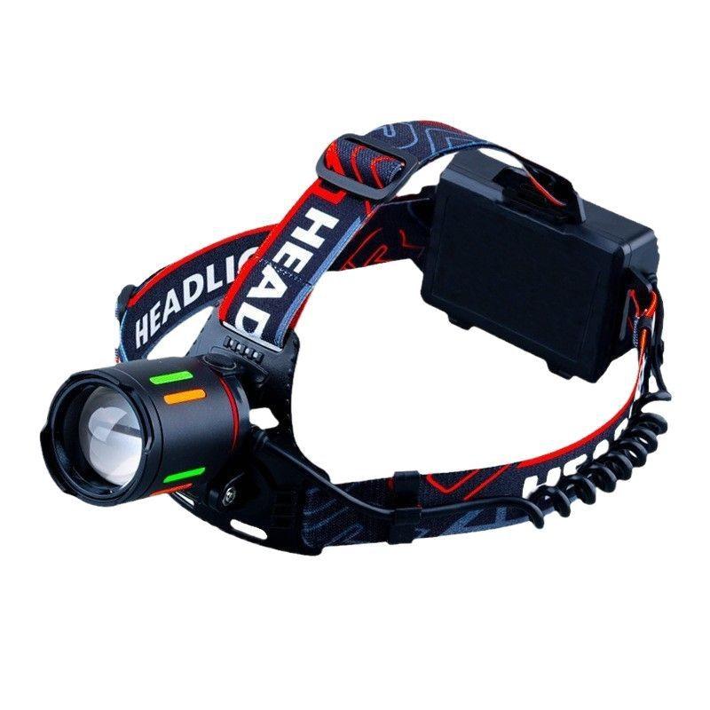 Ultra Strong Built-in Battery Zoom And Strong Light P50 Induction Head Mounted Night Fishing Lighting, Outdoor Ultra Long Endurance