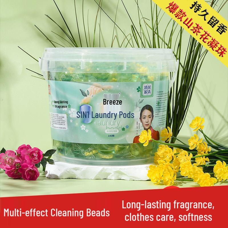 Camellia 5-in-1 Waschmittel-Pods: Langanhaltender Duft, Macht weich & schützt, Konzentriertes Waschmittel