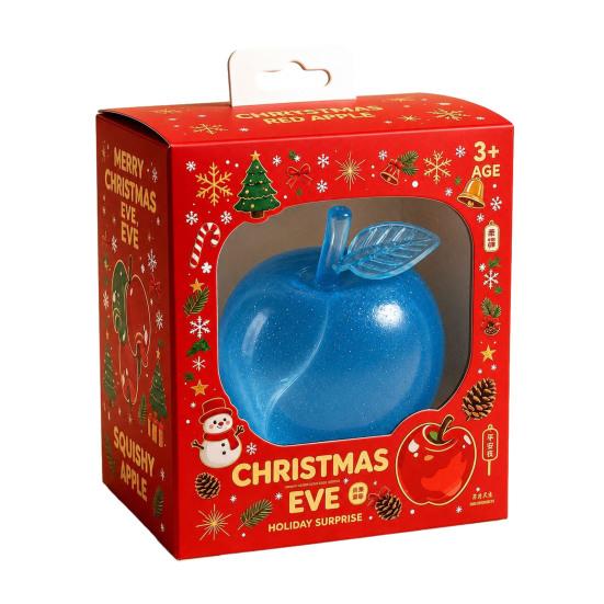 Stress Relief Sensory Toy Fruit Squeeze Toy, Christmas Shaped Soft Slow Rise Fidget Novelty Holiday Gift Box Cute for Adults Kids Anxiety Ball