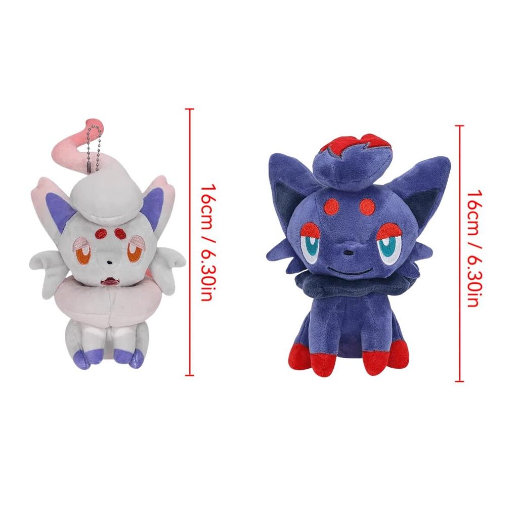 4 Styles Pokemon Plush Doll Toy Zorua Hisuian Zorua Cartoon Character Anime Image Holiday And birthday Gifts For Children