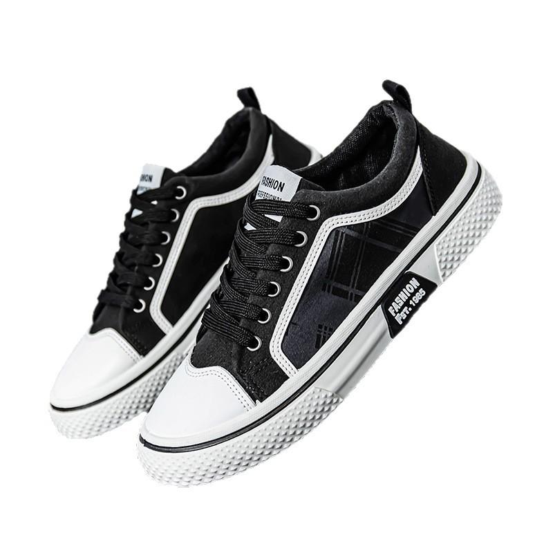 Men's Shoes Canvas Shoes Low-top New Spring Breathable Student Cloth Shoes Fashionable Versatile Summer Casual Board Shoes
