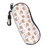 Bear Panda Love Anime Cartoon Glasses Case Men Women Travel Zipper Bubu And Dudu Eyewear Storage Box Eye Contacts Case