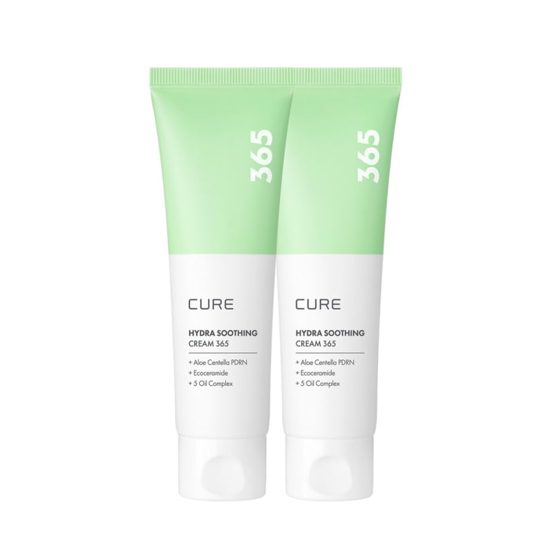 Cure Aloe Cica PDRN Hydra Soothing Cream 365 80ml x 2
