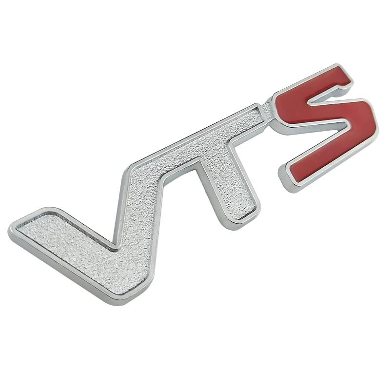 Metal 3D V T S VTS Car Badge Emblem 3D Logo Sticker for Citroen C2 C3 C4 Quatre Saxo Xsara Jimny 1.6 16v VTR Red Silver Color