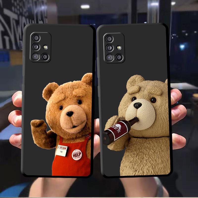 TPU Cartoon Astronaut Bär Weiche Hülle Funda für Samsung Galaxy A72 A51 4G A11 A22 A13 A21s A12 A71 A32 A52 5G A42 Hüllen Schale