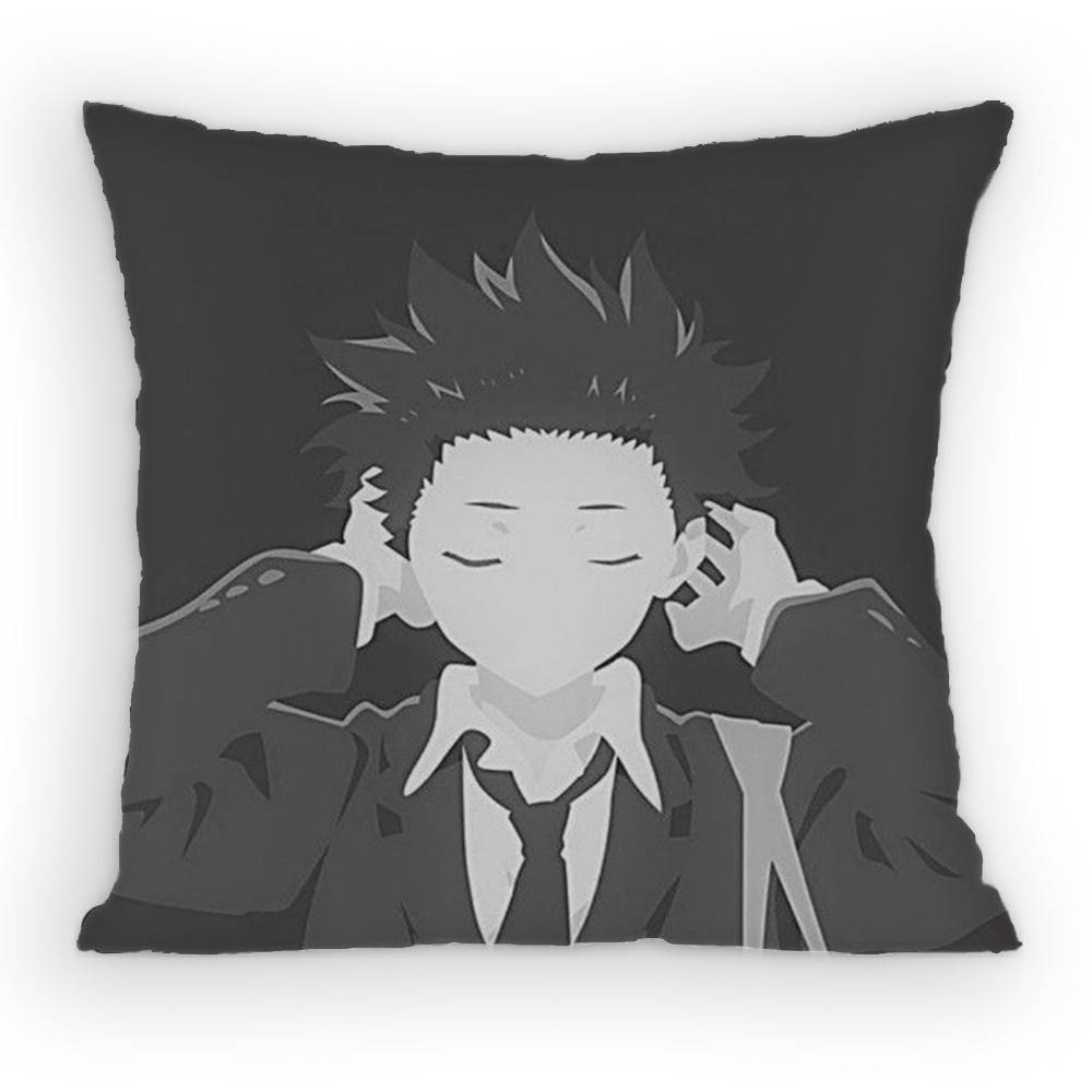 A Silent Voice Shoya Nishimiya Pillow Case Sofa Living Room for Bedroom Car Headboard Backrest Cushion Square Cushion Nap Time