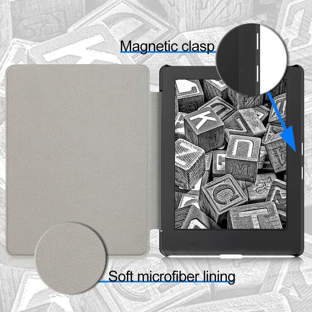 Auto Sleep/Wake 6.8 Inch e-Reader Cover Shockproof Funda Smart Case for Kobo Aura H2O Edition 2