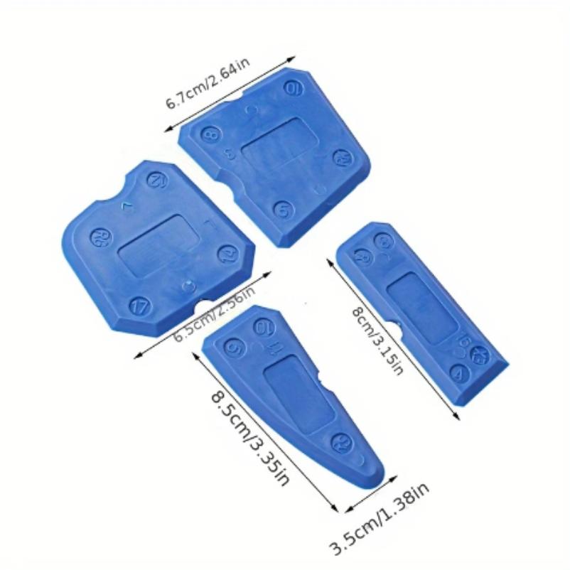 4pcs Silicone Glass Cement Scraper Sealant Grout Remover Tool Home Finishing Caulking Tools Home Cleaning Hand Spatula Tool