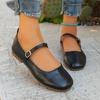 2025 Spring New French Calfskin Square-Toe Bow Ballet Flats for Women