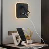Hotel Moderne Lese-Wandleuchte USB-Schnittstelle Dimmbare LED-Wandleuchte mit Schaltern Metallgehäuse und Acryl-Lampenschirm Dekorationsleuchte