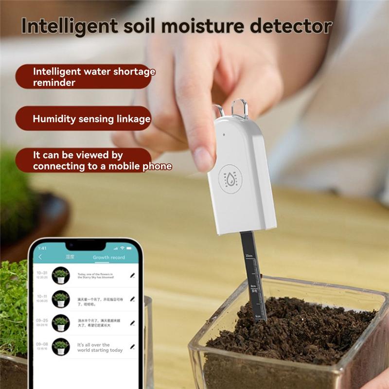 A72U Soil Moisture Meter Soil Moisture Temperature Sensor For Monitoring Soil Temperature And Humidity In Home Plant And Flower