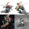 Impressionante Figura Colecionável de Anime Roronoa Zoro One Piece de 8 Polegadas Modelo