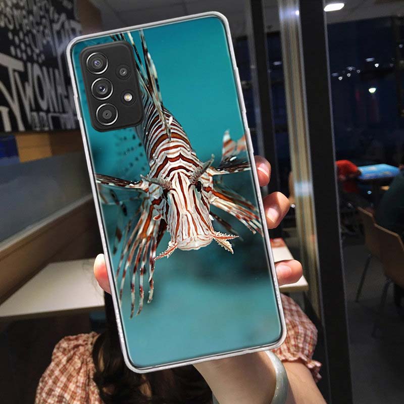 Clown Fish in the Sea or Ocean Phone Case for Samsung A54 A57 A37 A17 A14 A15 A12 A24 A34 A55 A35 A25 A52S A07 A05S A04S A22 A32