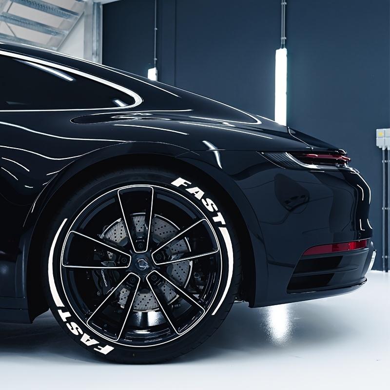 Car and motorcycle tire stickers tire letter stickers English letters 3D stickers