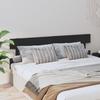 VidaXL Headboard Black 184x3x81 Cm Solid Pine Wood 819089
