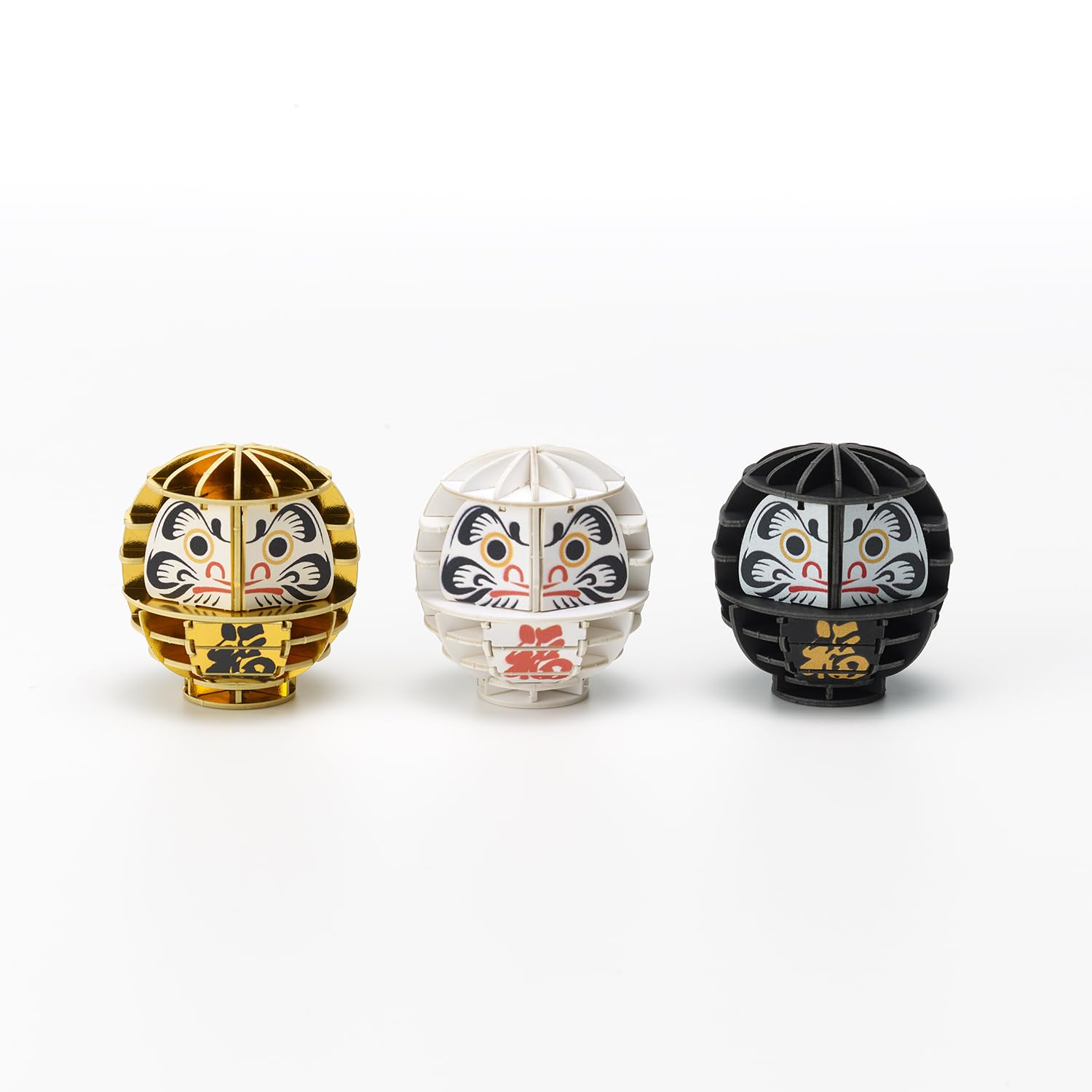 

Three Lucky Daruma Dolls of PLUS Paper 3D Craft Puzzle No Tools Required Intermediate Level 39 Pieces Finished 39x30x36 mm (Set 3) si-gu-mi - / / /
