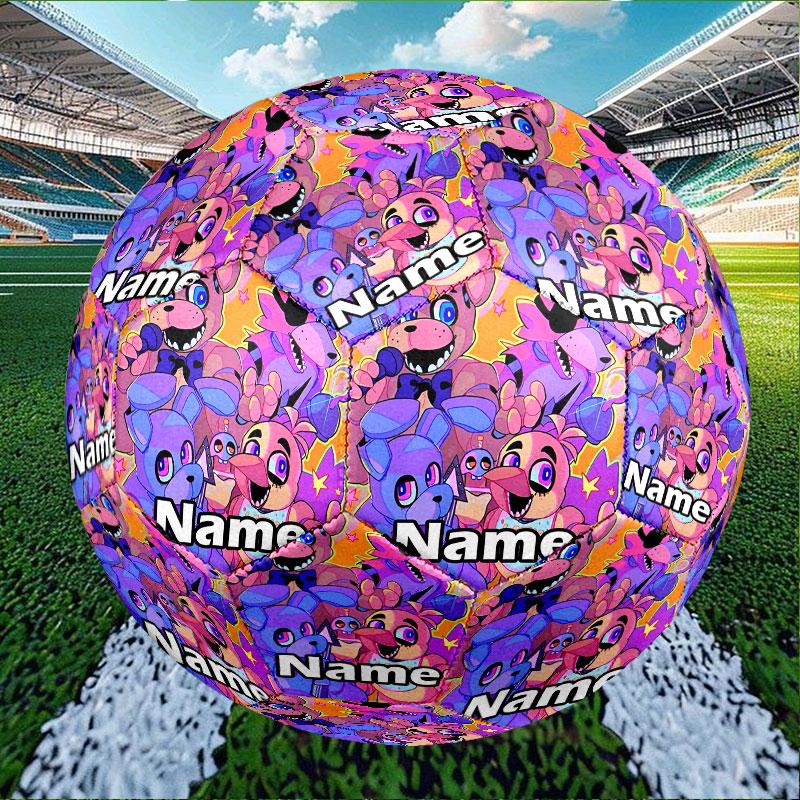 Custom Name Personalized Five Nights At Freddy's Print Size 5 Soccer Ball Training & Match Football, for Team, Kicking, Gift for Football Enthusiasts