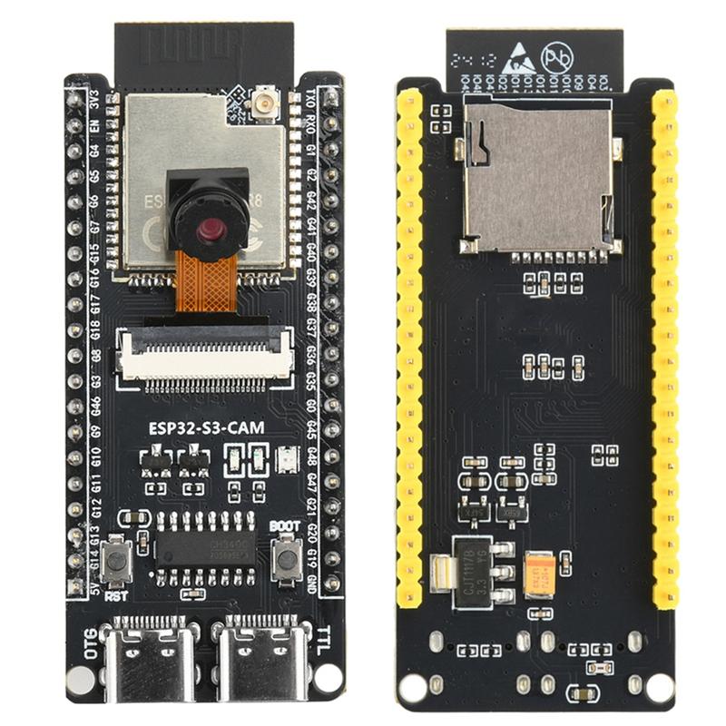 ABUO-ESP32-S3-N16R8 ESP32-S3-CAM Development Board Featuring Wifi Bluetooth Core CH340 Camera Module Onboard