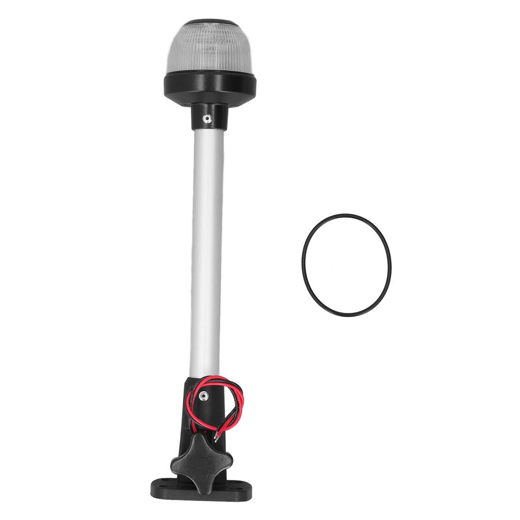 Fold Down Boat Stern Light 12in White LED 4500K 3NM Visibility IP67 Waterproof 8‑30V DC Anchor Light