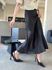 fashion Pointed Toe Women Sandals Patent Leather Summer Dress Shoes Thin High Heels 2024 New Arrivals Belt Buckle Sandals Mules 35-39