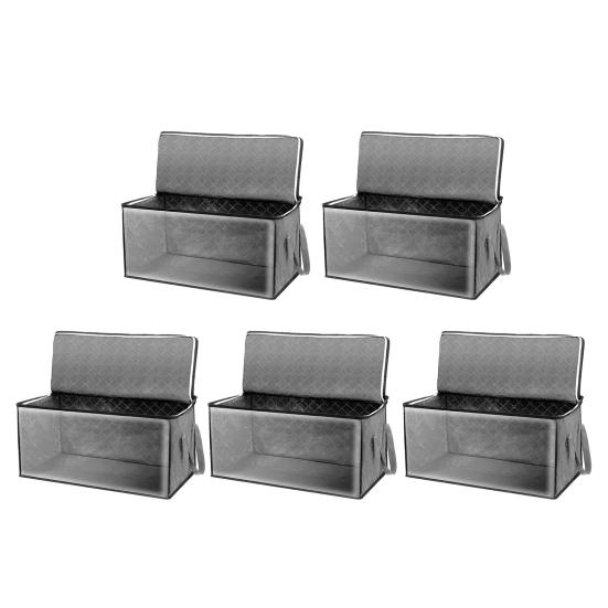 Large Storage Bags Clothes Storage Bins with Lids Foldable Closet Organizers Blanket Storage Containers with Handles for Clothing Comforters Bed