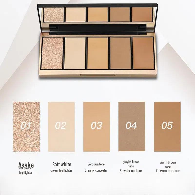 

Etude House TMH 3D Палетка для контуринга кожи: Хайлайтер и консилер 5 цветов