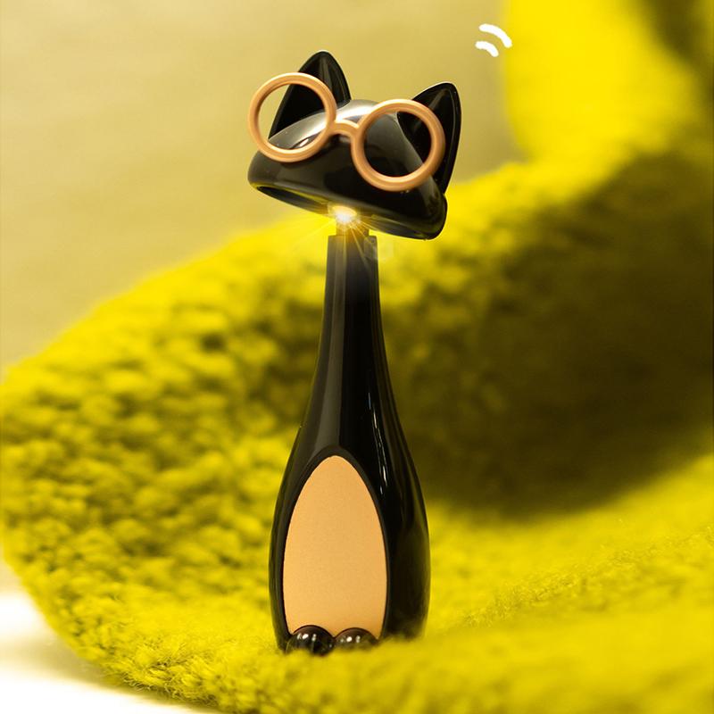 LED Night Light Cartoon Cute Pet Cat USB Charging LED Night Light Room Bedroom Bedside Sleep Light Dormitory Decorative As Gift