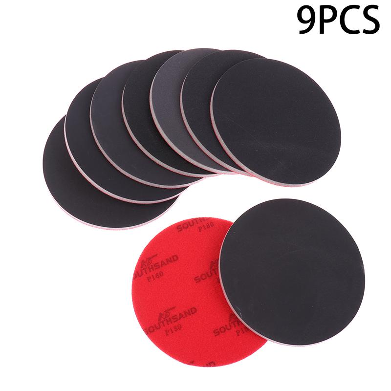 9 Pieces Portable Bowling Sanding Pads Resurfacing Polishing Kit Bowling Cleaner Bowling Pad Ball Polishing Cleaner
