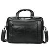 The First Layer of Cowhide Men's Briefcase High-grade Hand-made Soft Leather Laptop Bag Men's Business Bag